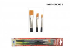 Set od 3 plosnata kista