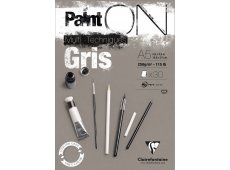 Paint'On Mix Media blokovi sivi papir A5