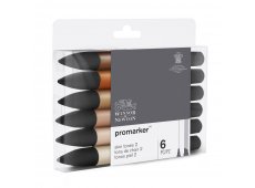 Winsor&Newton Promarker Skin Tones 2 set 6.