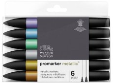 Winsor&Newton Promarker set 6 Metallic