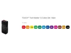 ShinHan Art Touch markeri set 12 osnovne boje