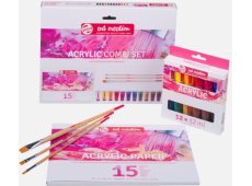 Talens Art Creation Combi set akrilne boje, blok i kistovi