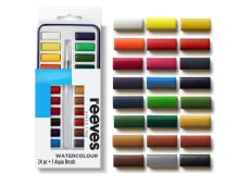 Reeves akvarel kocke set 24 + kist sa spremnikom