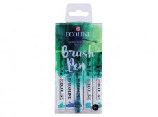 ECOLINE BRUSHPEN SET 5 GREEN BLUE