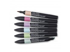 WINSOR & NEWTON PROMARKER BRUSH PASTEL TONES SET 6