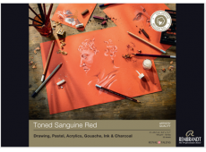 REMBRANDT MIX MEDIA BLOK TONED SANGUINE RED