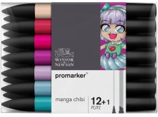 WINSOR & NEWTON PROMARKER MANGA CHIBI SET 12+1