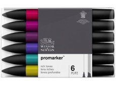 WINSOR & NEWTON PROMARKER RICH TONES SET 6