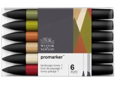 WINSOR & NEWTON PROMARKER LANDSCAPE 1 SET 6