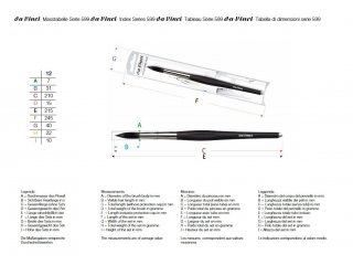 DA VINCI 599 KIST ZA AKVAREL RUSKA PLAVA VJEVERICA